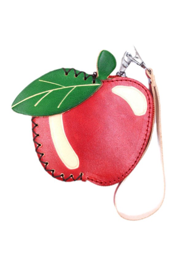 Leather Coin Purse Bag Watermelon Pattern Mini Change Pouch Wallet Cute Cartoon Hand Carrying Fruit Bag Key Bag