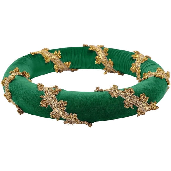 Vjnyvs Medieval Velvet Gold-Trimmed Circlet Headband Renaissance