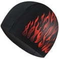 thumbnail image 1 of Vjnyvs Men's Swimming Caps High Elastic Non-Slip Breathable Nylon Swim Cap Fashion Printing Ear Protection Cap Bathing Cap for Adult, 1 of 7