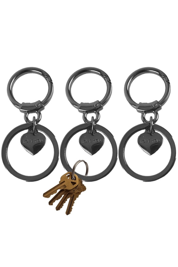 Metal Double O Ring Buckle Spring 3Pcs/Set Clasp Buckles Hook Bag Clasp Spring Buckle for DIY Craft Making Hardware Decor