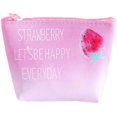 thumbnail image 1 of Vjnyvs Mini PU Coin Purse Pouch Cute Strawberry Mini Wallet Zipper Wallets Coin Purse Pouch Storage Key Bag for Credit Card ID Card Lipstick, 1 of 7