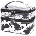 thumbnail image 1 of Vjnyvs Multifunction Double Transparent Cosmetic Bag Women Make Up Case Big Capacity Travel Organizer Toiletry Beauty Storage, 1 of 6