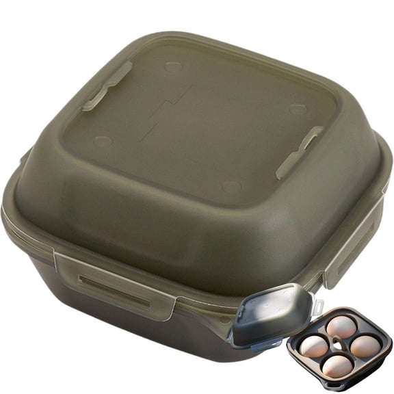 Vjnyvs Outdoor Shockproof Egg Box Portable Camping Shatterproof Egg Storage Box Travel Plastic Shatterproof Egg Container