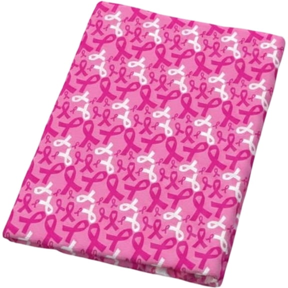 Vjnyvs Pink Ribbon Awareness Fabric 50x145cm Polyester Cotton Quilting