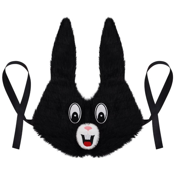 Vjnyvs Plush Cartoon Bunny Rabbit Headband Eye Mask for Easter Party Adult