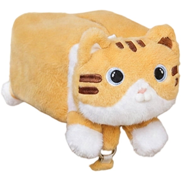 Vjnyvs Plush Cute Cat Tissue Holder Cartoon Hanging Paper Napkin Tissue Box Car Seat Container