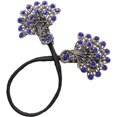 thumbnail image 1 of Vjnyvs Purple Peacock Hair Curler Pearl Rhinestone French Twist Bun Styling Clip, 1 of 7