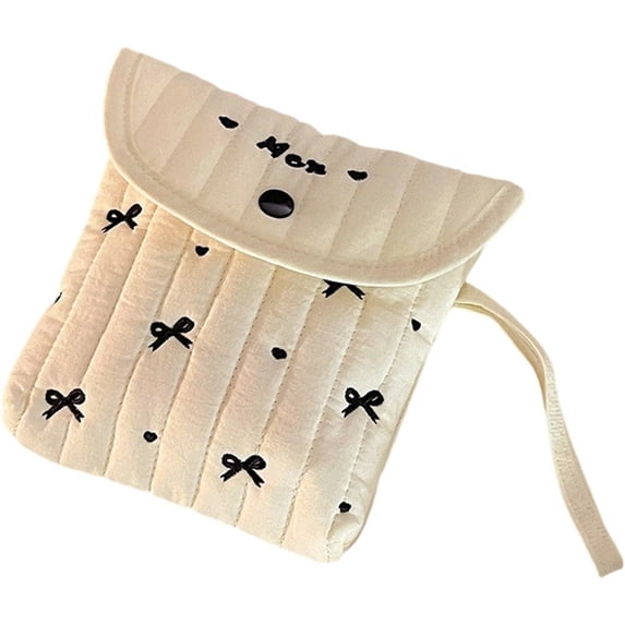Vjnyvs Sanitary Napkin Storage Bag, Period Bag Mini Coin Purse for Women, Portable Period Pouch Sanitary Pads Bag Tampons Holder for Purse, Cute First Period Bag