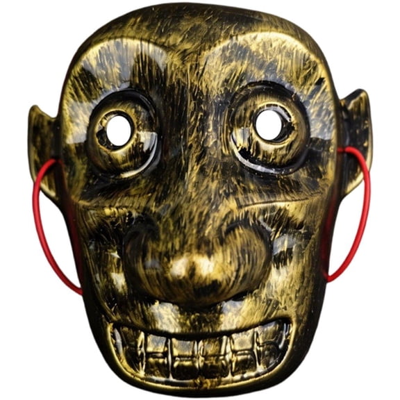 Vjnyvs Sanxingdui Gold Beast Home Decor Masks, PVC Retro Face Mask for Home Wall Decore