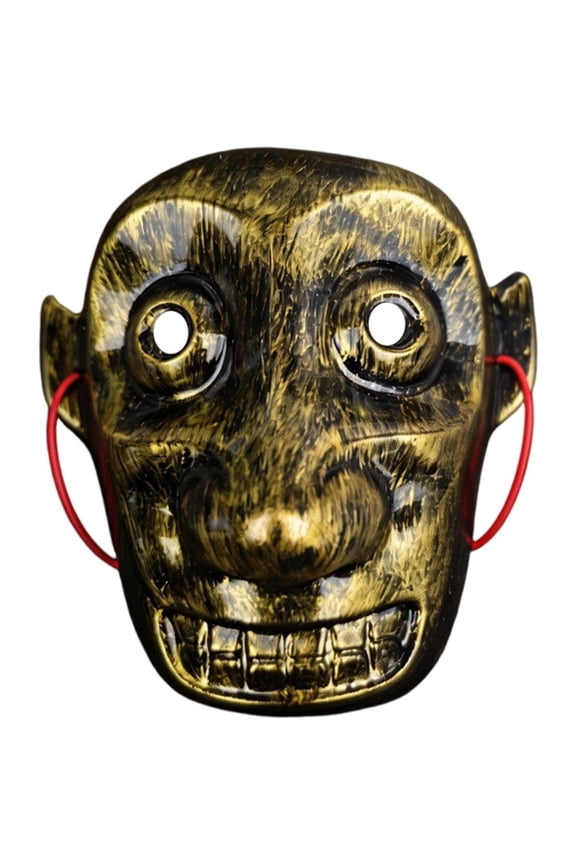 Sanxingdui Gold Beast Home Decor Masks, PVC Retro Face Mask for Home Wall Decore