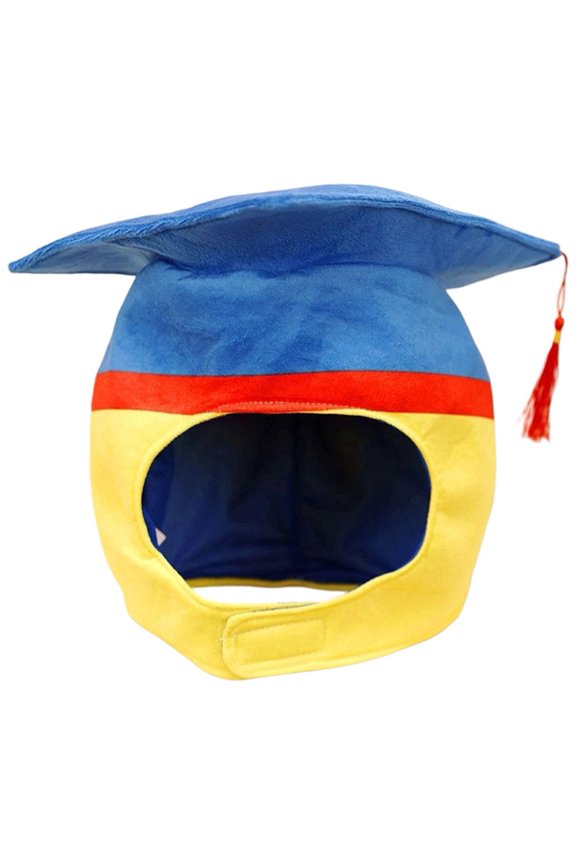 Soft Plush Graduation CapWarm Plush Academic Cap for Fun Parties