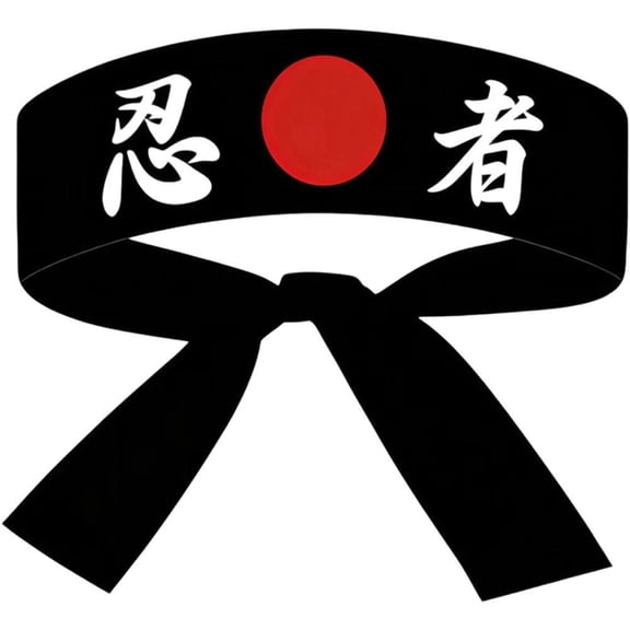 Vjnyvs Sushi Chef Theme Japanese Headband, Ninja Warrior Tie Headband for Kitchen Cooking