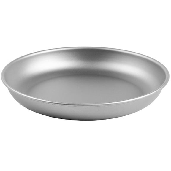 Vjnyvs Titanium Round Plate Ultralight Camping Plate Outdoor Dinner Plate for Camping Barbecue Hiking Backpacking Home Kitchen