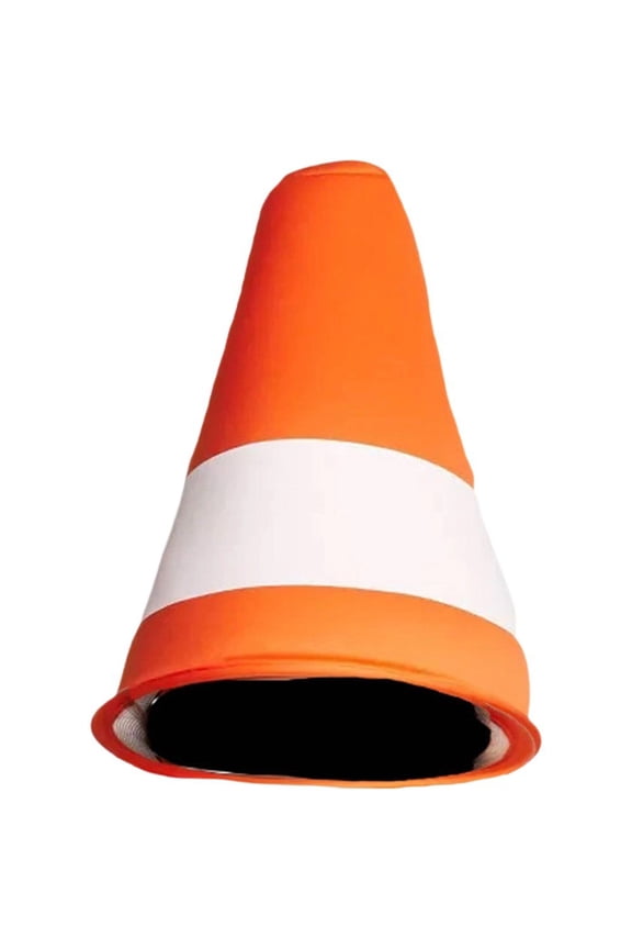 Traffic Cone Theme Hat Road Construction Cone Cap Headwear for Party Head Accessory Halloween