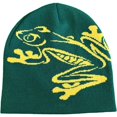 thumbnail image 1 of Vjnyvs Tree Frog Pattern Beanie Knitted Cap for Men & Women, Slouchy Skull Cap Embroidery Knitted Hat Cute Animal Cartoon Cap Outdoor Sports Warm Ski Hat, 1 of 7