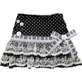 thumbnail image 1 of Vjnyvs Women Piano Mini Skirts Y2k Cake Skirt Black White Spliced Skirts Cute Dot Lace Skirts High Waisted Short Skirts Whimsy Twee Skirt Elastic Waist Skirt, 1 of 7