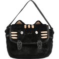 thumbnail image 1 of Vjnyvs Women's Plush Cat Face Crossbody Bag Fluffy Shoulder Messenger Purse Black, 1 of 7