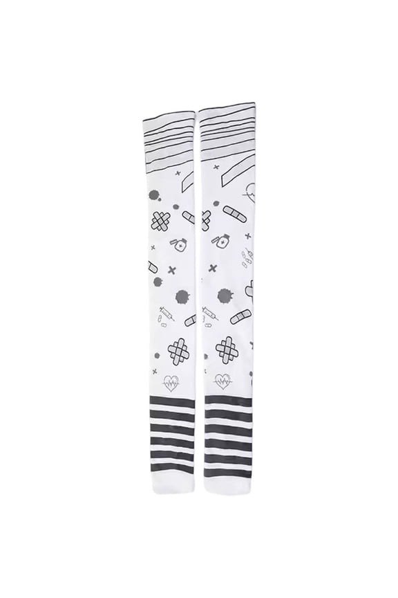Women's Print Pattern Knee High Socks Gothic Calf Socks Party Fashion Stockings