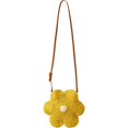 thumbnail image 1 of Vjnyvs Women's Yellow Straw Sunflower Woven Shoulder Bag Handmade Summer Beach Purse Crossbody, 1 of 7