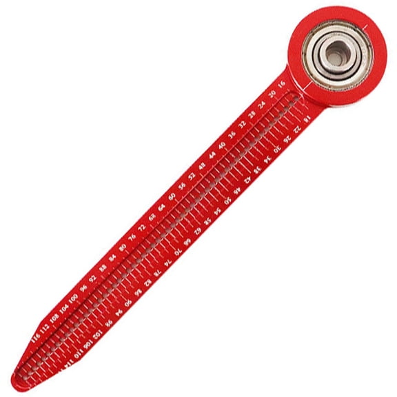 Vjnyvs Woodworking Scriber Marking Line Ruler, Carpentry Circular Drawing Compass Precision Scribe Gauge Marking Measurement Tool