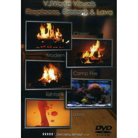 Vjworld Visuals: Fireplaces Fishtank & Lava (DVD)