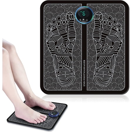 Vkahaak EMS Foot Massage Cushion, Foot Mat For Muscle Blood Circulation Hydrotherapy, Improve Blood Circulation, Relieve Pain, 11.61''*12.79''