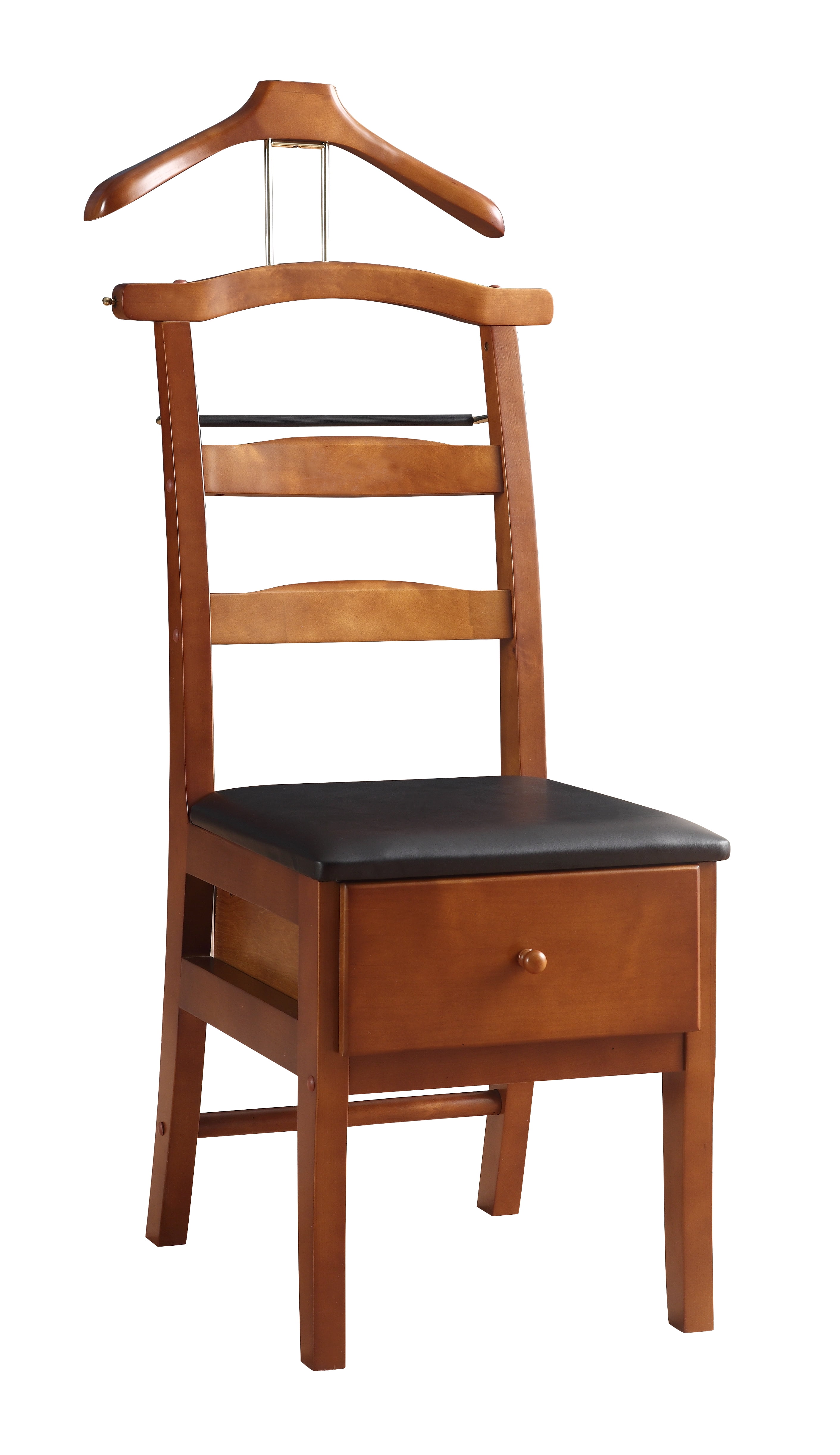 Vl16123 Manchester Wooden Chair Valet, Light Walnut Finish
