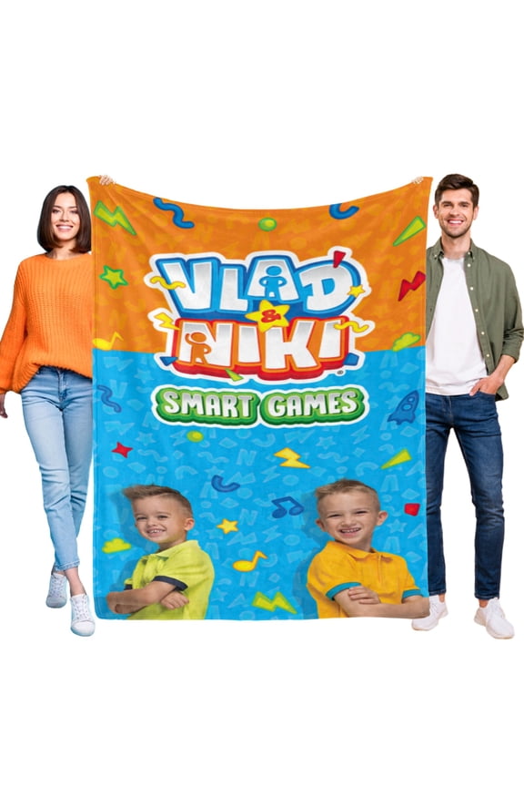 Vlad and Niki Throw Blanket Gifts for Fans Lover Girls Boys Women Present Hoodie Him Bed 30"x40"