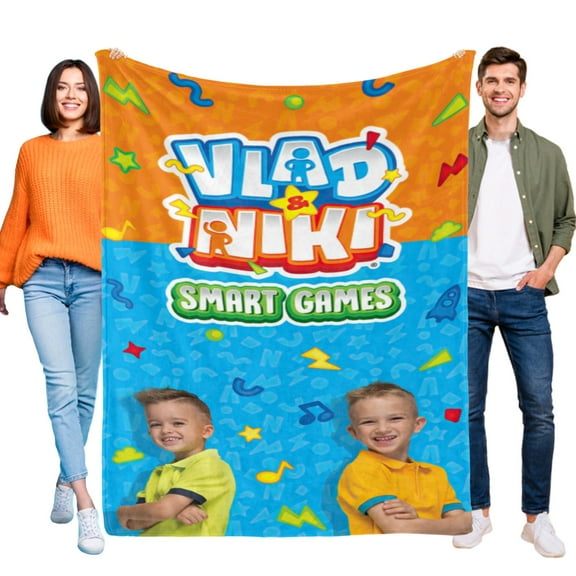Vlad and Niki Throw Blanket Gifts for Fans Lover Girls Boys Women Present Hoodie Him Bed 30"x40"