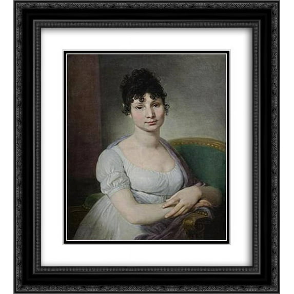 Vladimir Borovikovsky 2x Matted 20x24 Black Ornate Framed Art Print 'PraskoviaáBestuzhev'