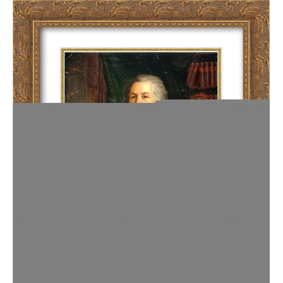 Vladimir Borovikovsky 2x Matted 20x24 Gold Ornate Framed Art Print 'Portrait of the Russian poet Gavril Derzhavin'