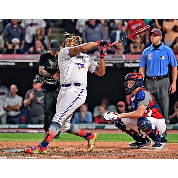 Vladimir Guerrero Jr. Toronto Blue Jays Unsigned Home Run Derby Batting Photograph
