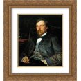 thumbnail image 1 of Vladimir Makovsky 2x Matted 20x24 Gold Ornate Framed Art Print 'Portrait of the Artist Illarion Mikhailovich Pryanishikov', 1 of 2