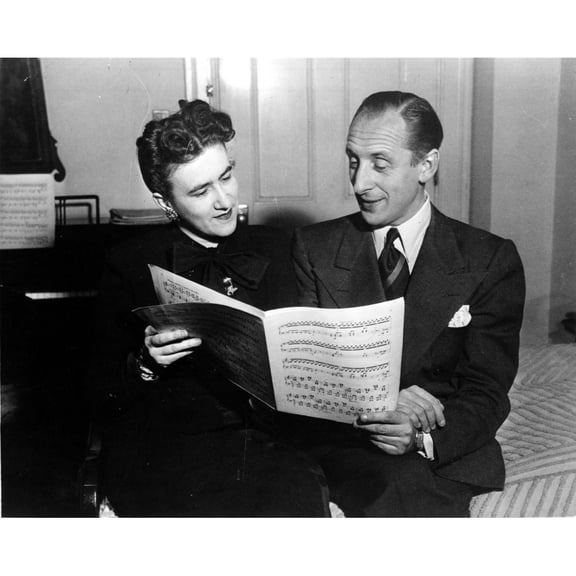 Vladimir & Wanda Horowitz- C.1946. Courtesy Csu Archives  Everett Collection History (36 x 24)
