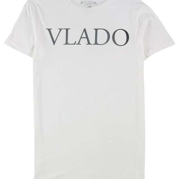 Vlado Mens Logo Graphic T-Shirt, White, X-Large