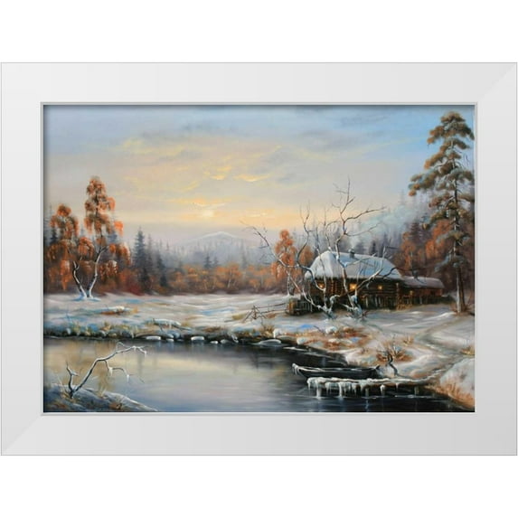 Vlagyislav, Najgyonov 14x11 White Modern Wood Framed Museum Art Print Titled - Zimuski