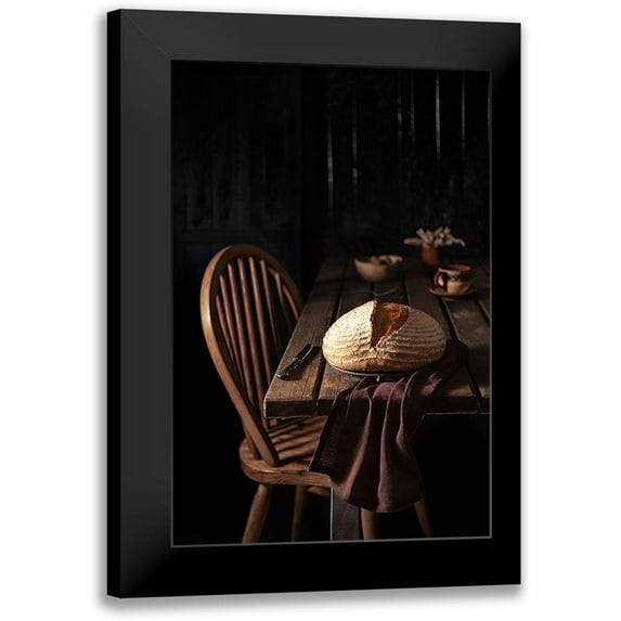 Vlaicu, Denisa 11x14 Black Modern Framed Museum Art Print Titled - Mixed Flour Country Bread