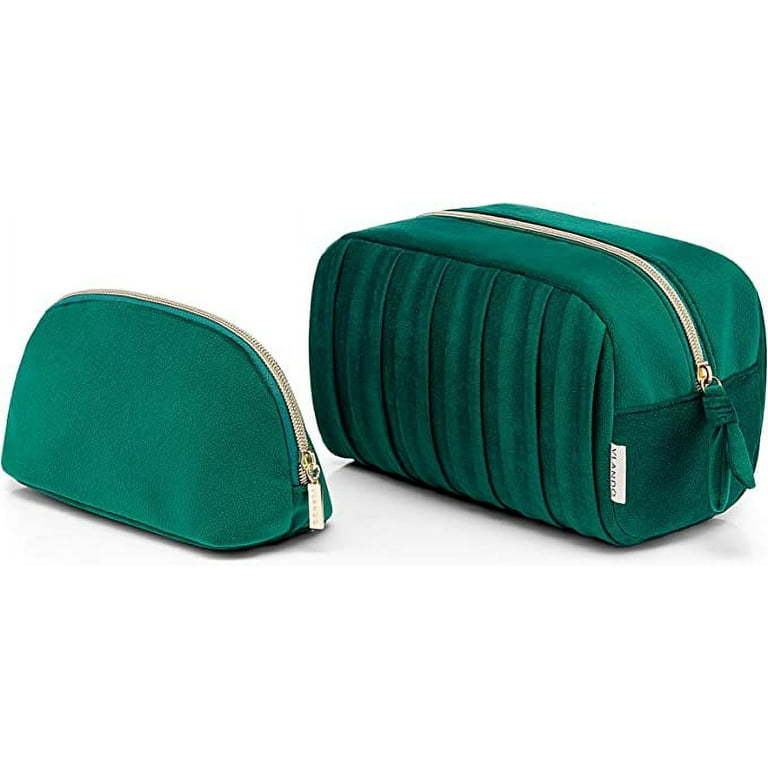 HRX Package Canvas Makeup Bag, 2pcs Cosmetic Zipper Pouches Travel  Organizer Case for Brush Purse Diaper Bag Tote Bag