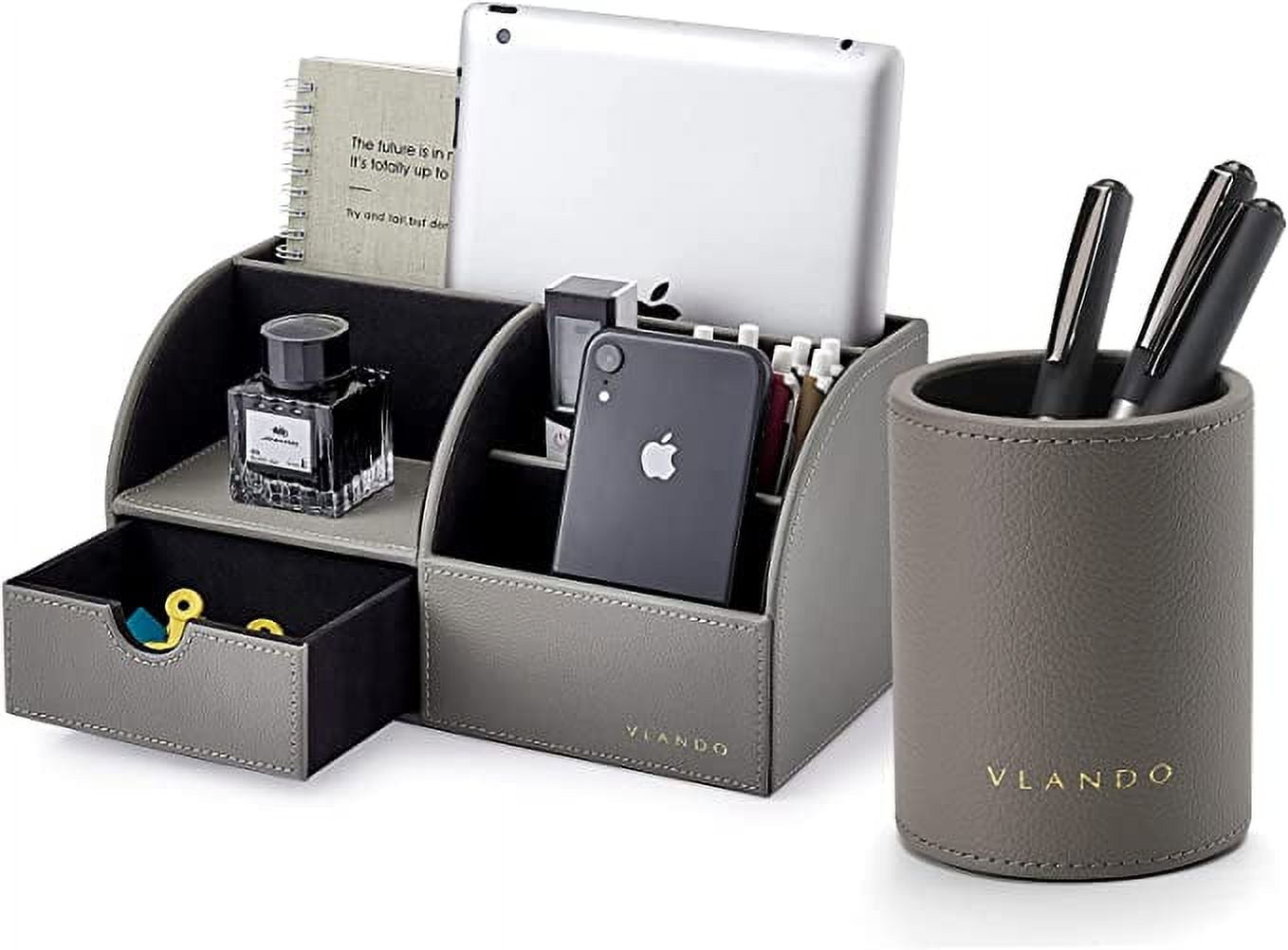 Vlando Office Supplies Desk Organizer Caddy, Desktop Hanging File