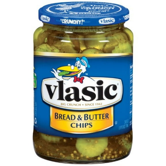 Vlasic: Bread & Butter Chips Mildly Sweet & Spicy Pickles (Pack of 3)