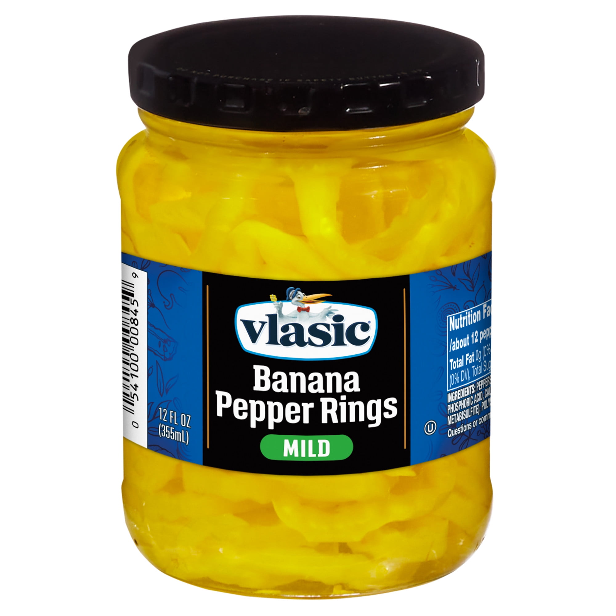 Vlasic Mild Banana Pepper Rings, Keto Friendly, 12 fl. oz.