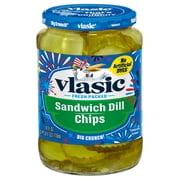 Vlasic Sandwich Dill Pickle Chips, Keto Friendly, 24 fl. oz.