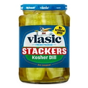 Vlasic Stackers Kosher Dill Pickles, Keto Friendly, 24 fl. oz.