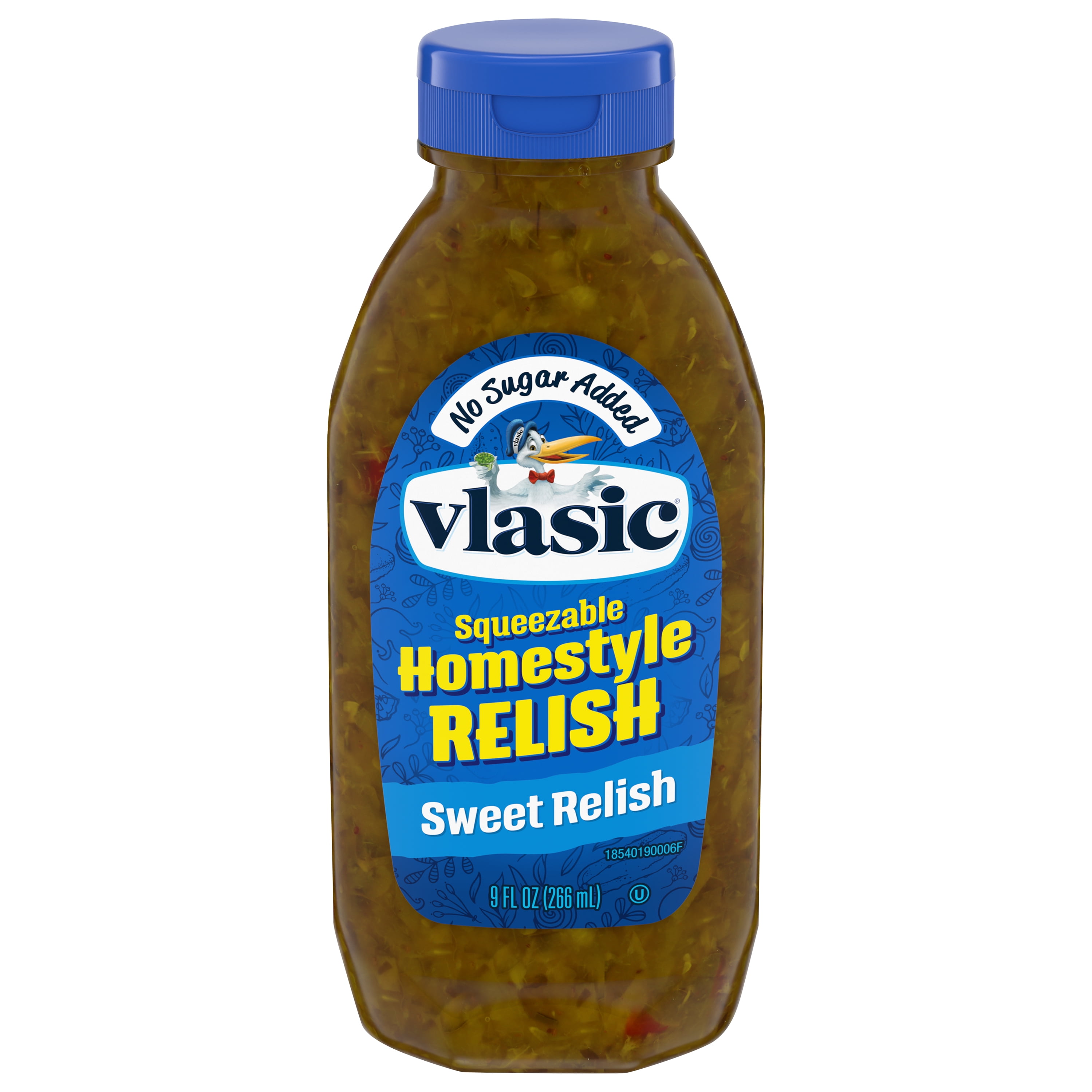 Vlasic Homestyle Sweet No Sugar Added Pickle Relish 9 Fl Oz Squeeze