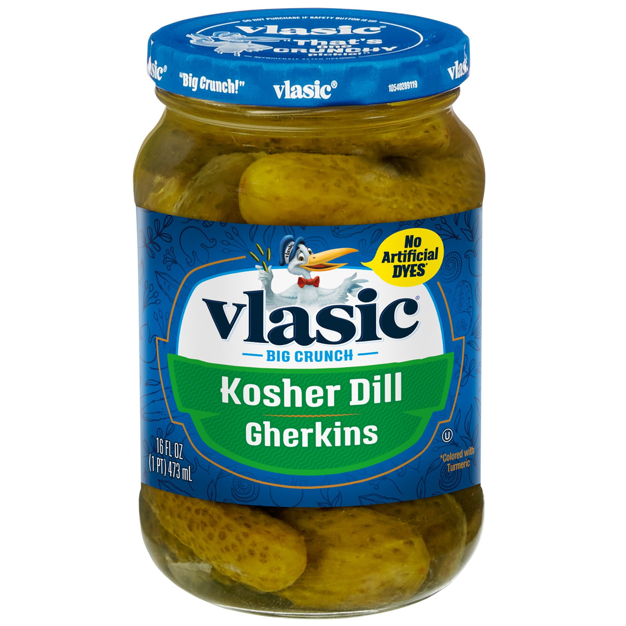 Vlasic Kosher Dill Gherkins - 16 oz (Packaging May Vary)