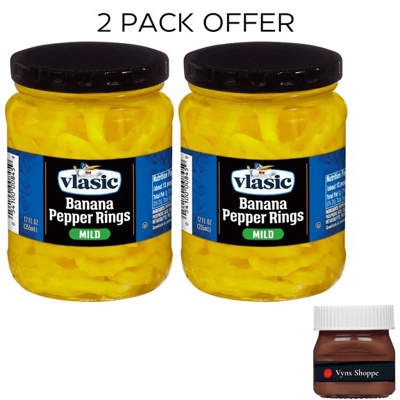 Vlasic Mild Banana Pepper Rings, Keto Friendly, 12 fl. oz.