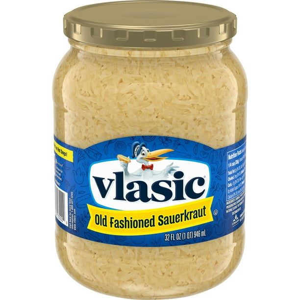 Vlasic Old Fashioned Sauerkraut, Traditional Sauerkraut, 32 Oz Jar