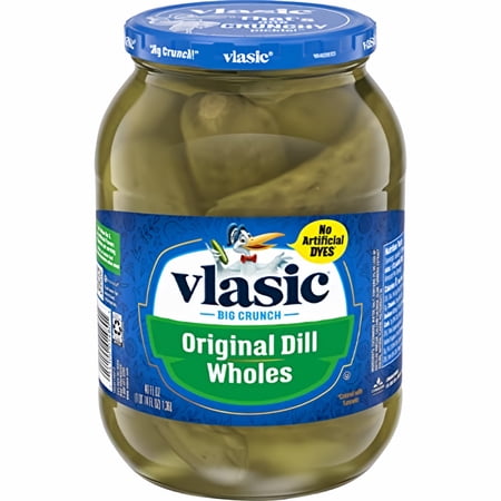 Vlasic Original Dill Whole Pickles 46 fl oz (Pack of 12)