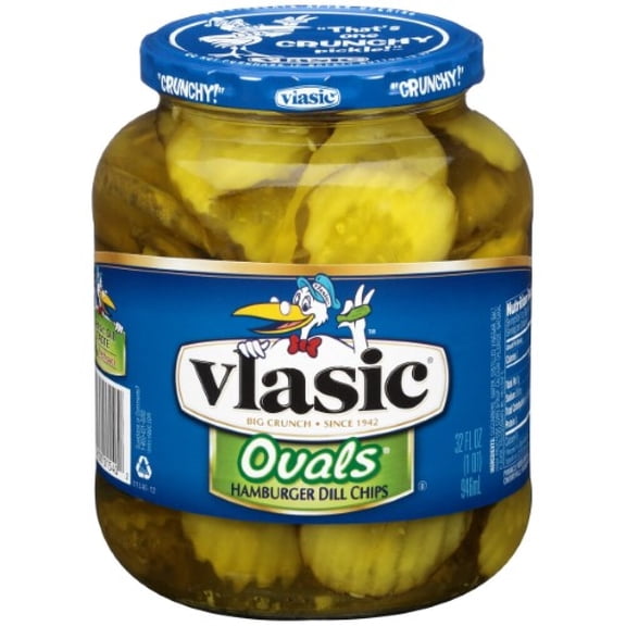 Vlasic Ovals Hamburger Dill Chips (Pack of 8)