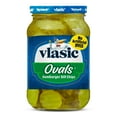 thumbnail image 1 of Vlasic Ovals Hamburger Dill Pickle Chips, Keto Friendly, 16 fl. oz., 1 of 10